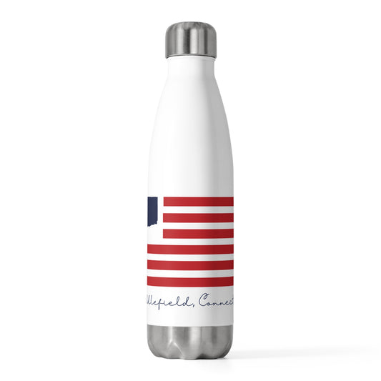 Middlefield Connecticut Flag 20oz Insulated Bottle