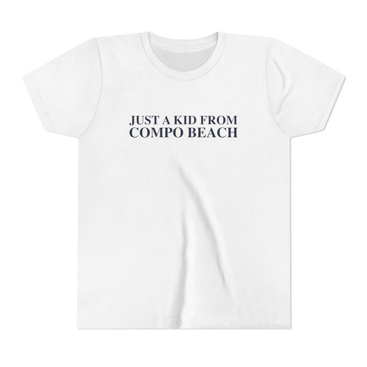 Just a kid from Compo Beach Youth Short Sleeve T-Shirt