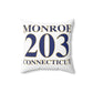 Monroe 203 Connecticut  Spun Polyester Square Pillow