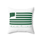 Montville Connecticut St. Patrick’s Day Flag Spun Polyester Square Pillow