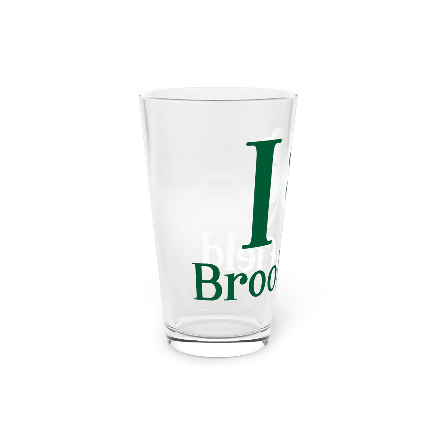 I Clover Brookfield Pint Glass, 16oz