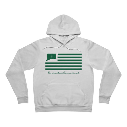 Burlington Connecticut St. Patrick’s Day Flag Unisex Sponge Fleece Pullover Hoodie