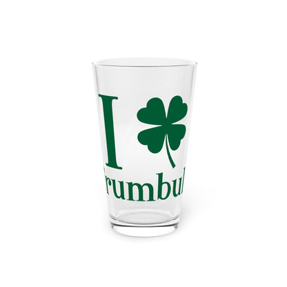 I Clover Trumbull Pint Glass, 16oz