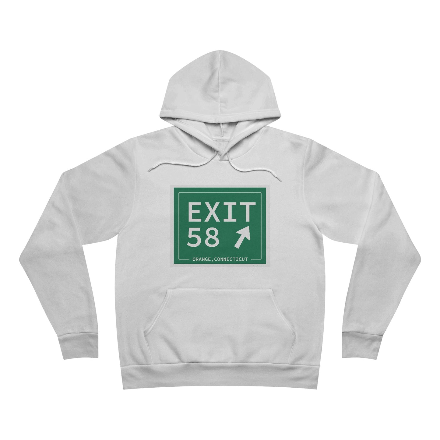 Vintage Exit 58 WCP Sign Unisex Sponge Fleece Pullover Hoodie