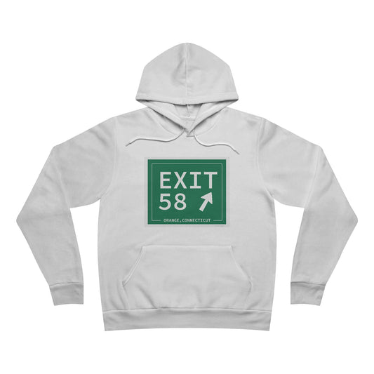 Vintage Exit 58 WCP Sign Unisex Sponge Fleece Pullover Hoodie