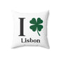 I Clover Lisbon Spun Polyester Square Pillow