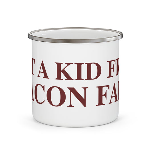 Just a kid from Beacon Falls Enamel Camping Mug