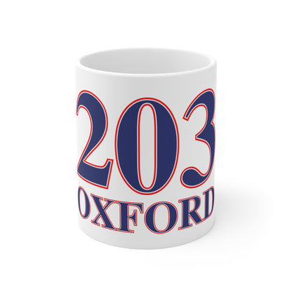 Oxford Red, White & Blue Mug 11oz