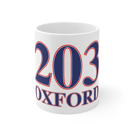 Oxford Red, White & Blue Mug 11oz