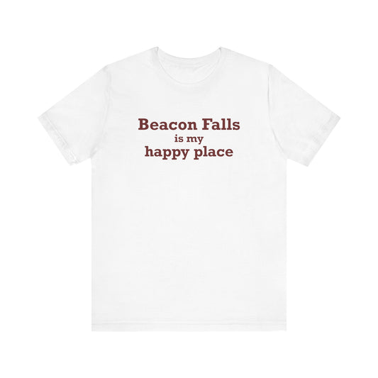 Beacon Falls is My Happy Place Jersey Short Sleeve T-Shirt