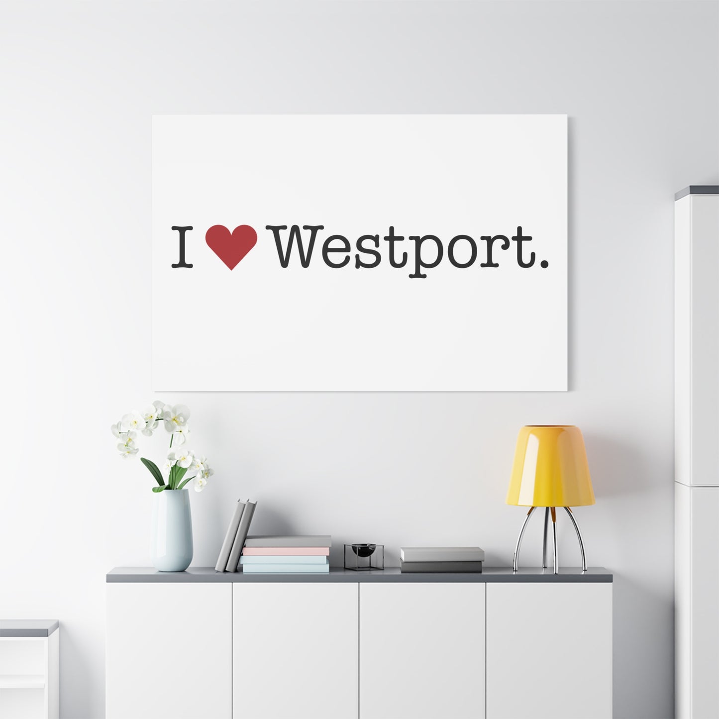 I Heart Westport. Matte Canvas, Stretched, 1.25"