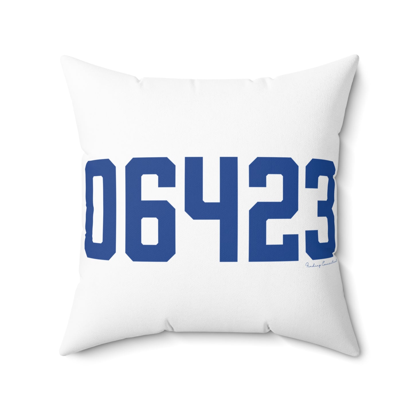 06423 East Haddam Connecticut Zip Code Spun Polyester Square Pillow