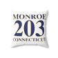 Monroe 203 Connecticut  Spun Polyester Square Pillow