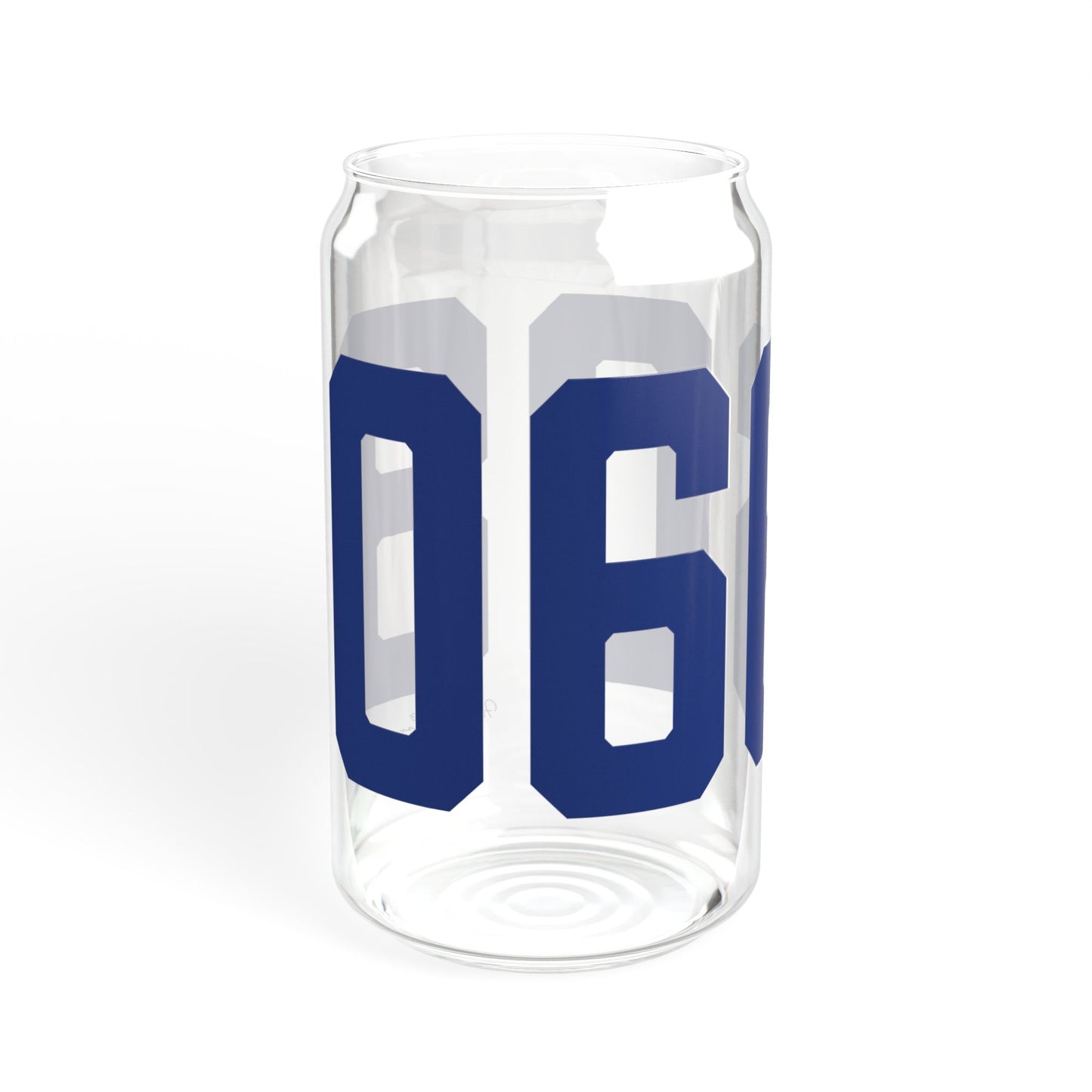 06608 Bridgeport Connecticut Zip Code Sipper Glass, 16oz