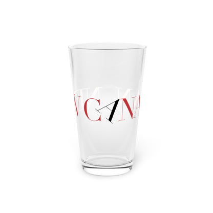 41 Tilt New Canaan Pint Glass, 16oz