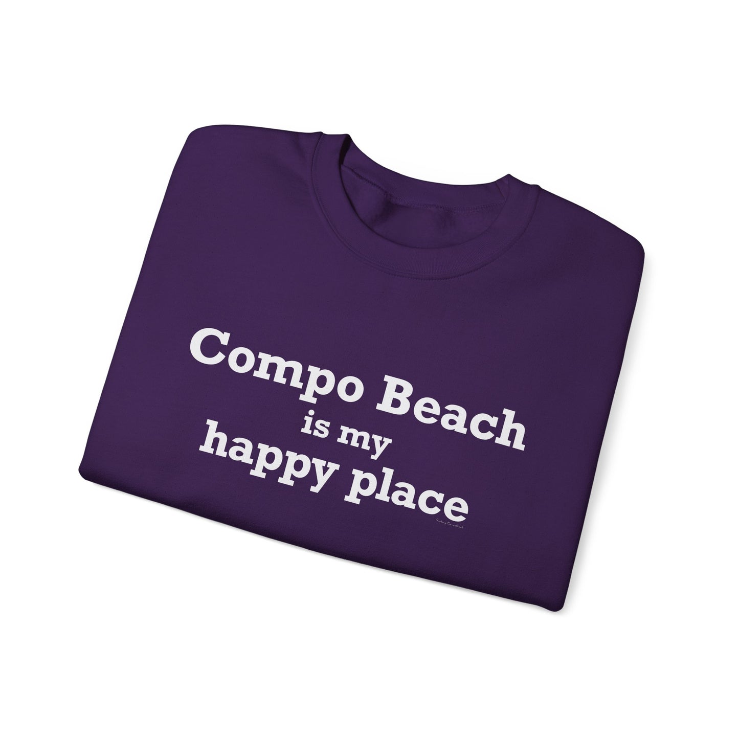 Compo Beach Is My Happy Place Unisex Heavy Blend™ Crewneck Sweatshirt