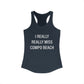 I Really Really Miss Compo Beach Women's Ideal Racerback Tank Top