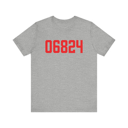 06824 Fairfield Connecticut Zip Code Unisex Jersey Short Sleeve T-Shirt