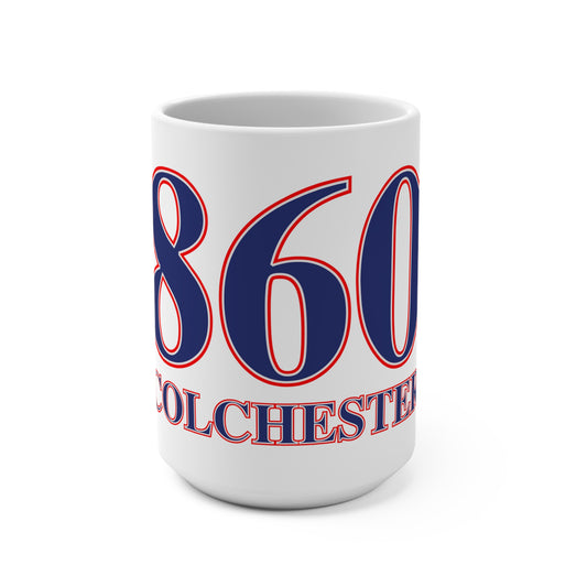 860 Colchester Red, White & Blue Mug 15oz