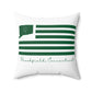 Brookfield Connecticut St. Patrick’s Day Flag Spun Polyester Square Pillow