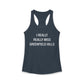 I Really Really Miss Greenfield Hill Women's Ideal Racerback Tank Top