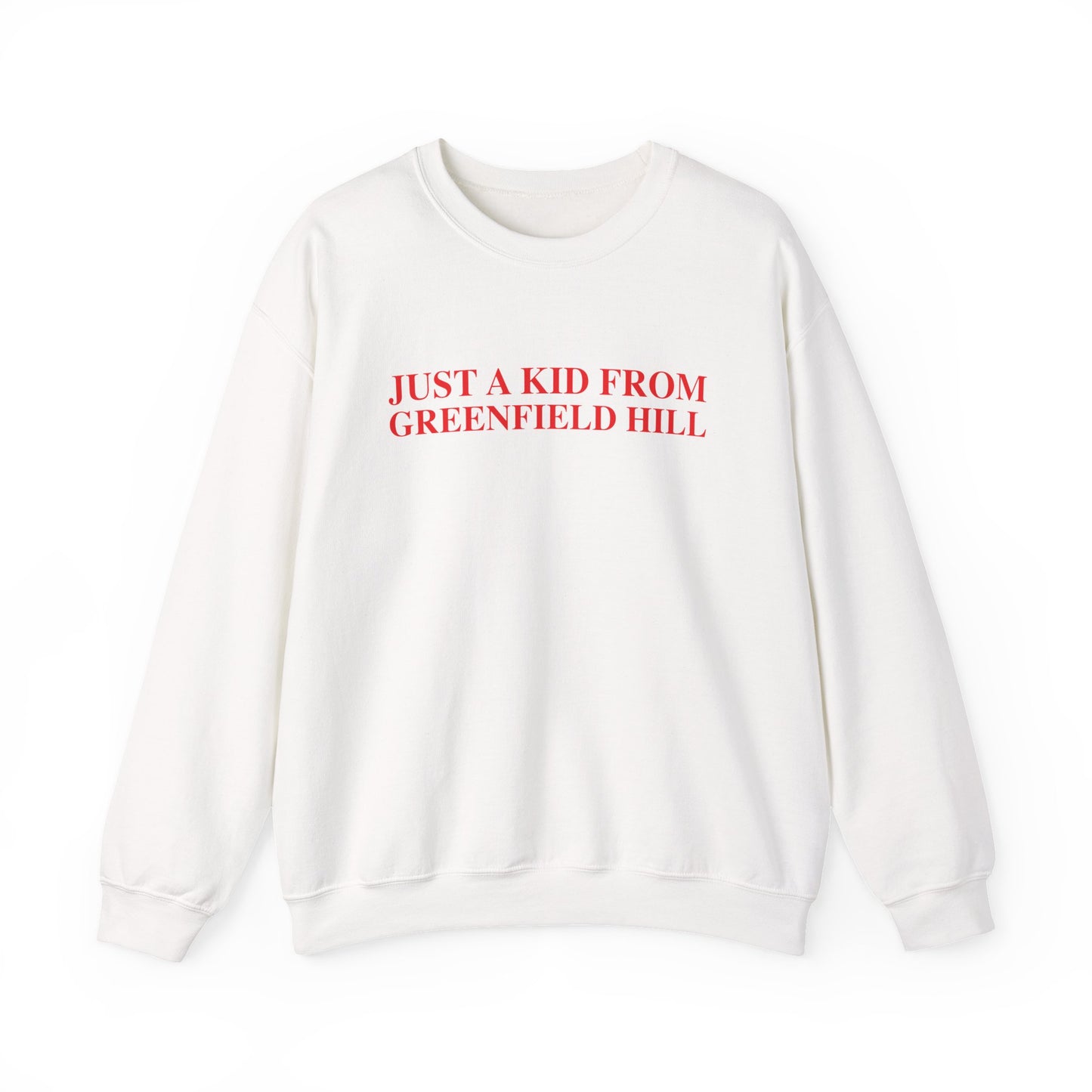 Just a kid from Greenfield Hill Unisex Heavy Blend™ Crewneck Sweatshirt