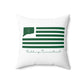 Redding Connecticut St Patrick’s Day Flag Spun Polyester Square Pillow