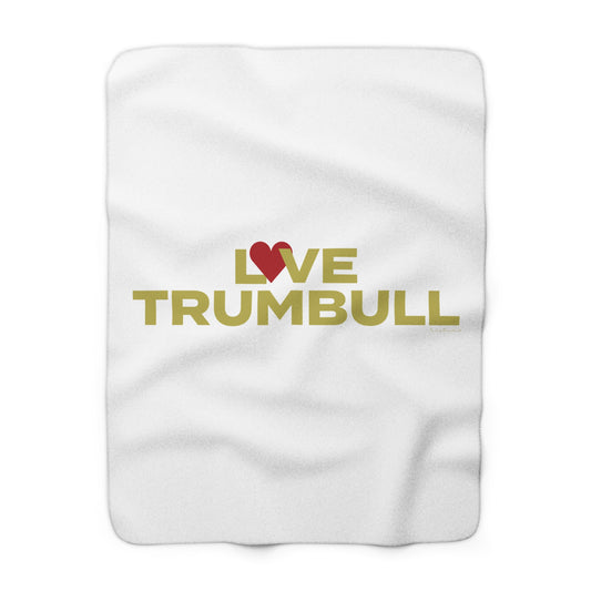 Love Trumbull Sherpa Fleece Blanket