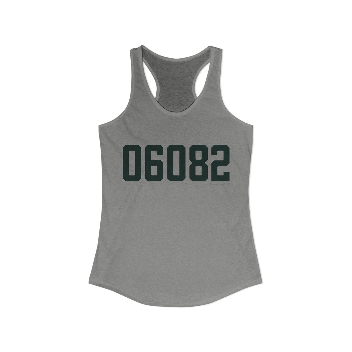 06082 Enfield Connecticut Zip Code Women's Ideal Racerback Tank Top