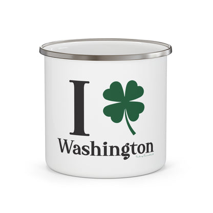I Clover Washington Enamel Camping Mug