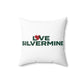 Love Silvermine Spun Polyester Square Pillow