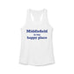 Middlefield is My Happy Place Women's Ideal Racerback Tank Top