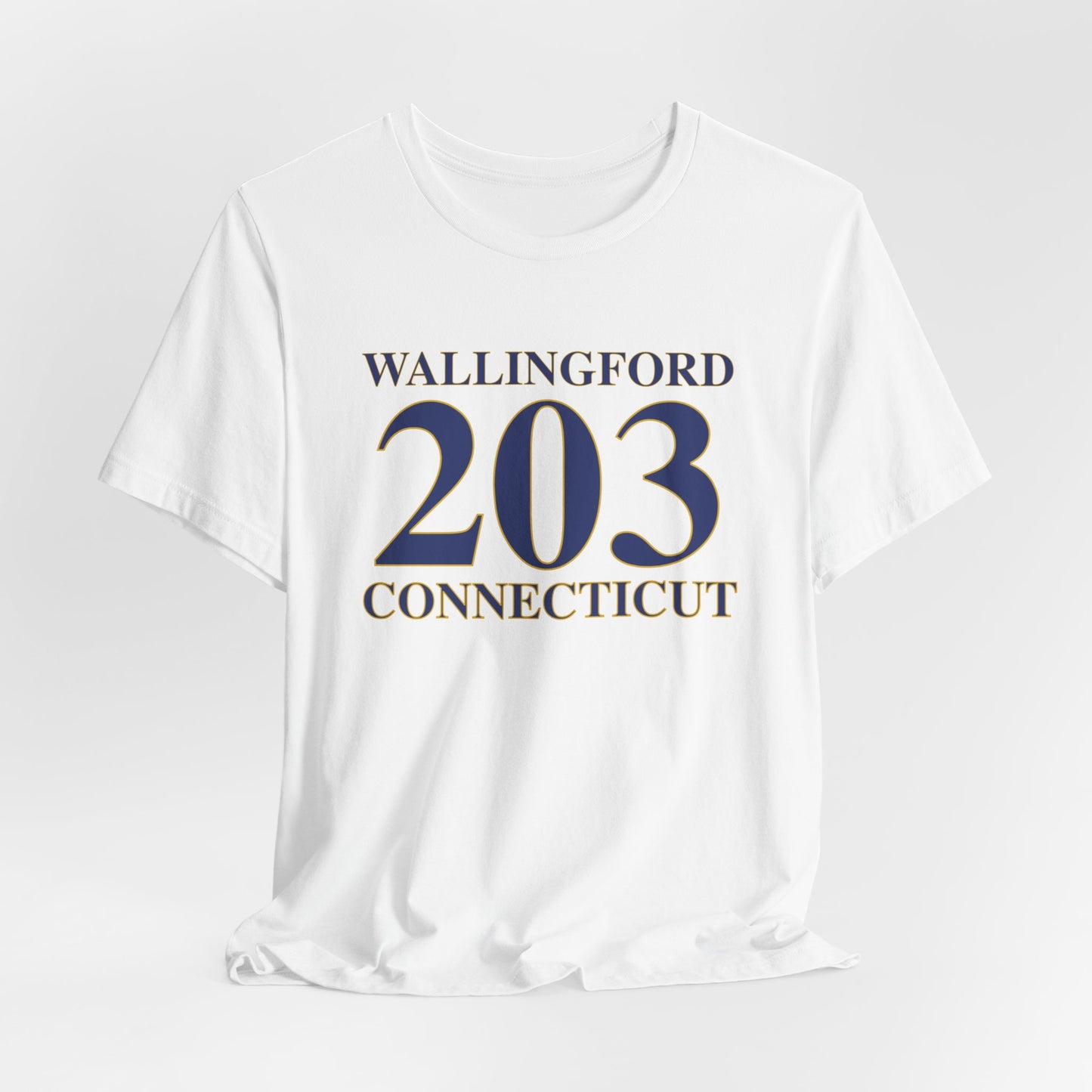 Wallingford 203 Connecticut Unisex Jersey Short Sleeve Tee