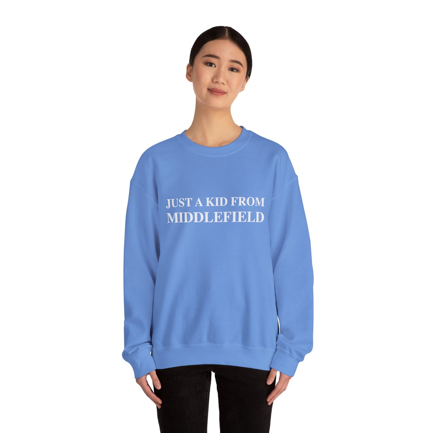 Just a kid from Middlefield Unisex Heavy Blend™ Crewneck Sweatshirt