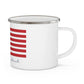 Weston Connecticut Flag Enamel Camping Mug