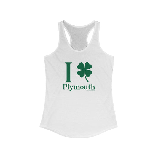 I Clover Plymouth Women's Ideal Racerback Tank Top