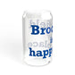Brookfield Is My Happy Place Sipper Glass, 16oz