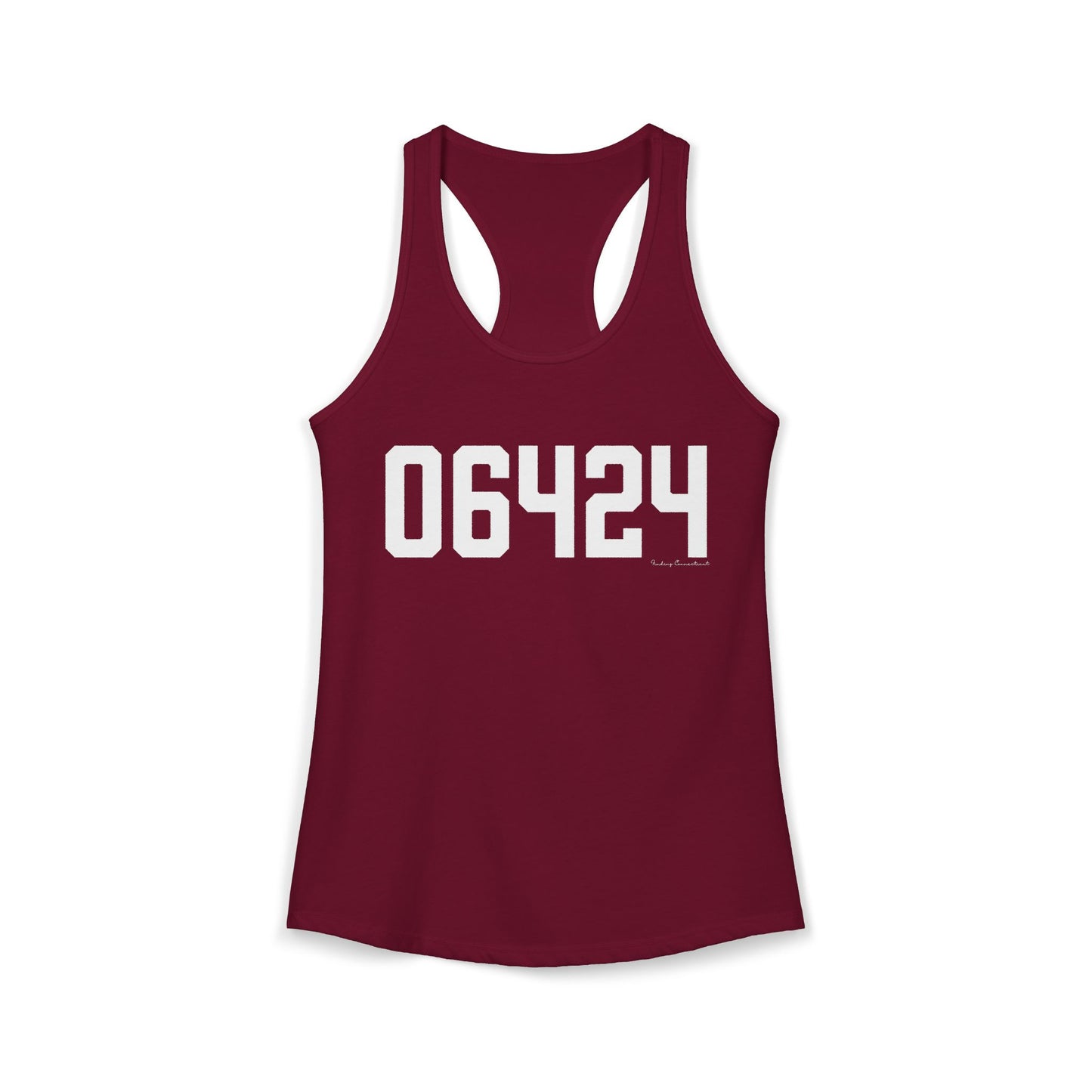 06464 East Hampton CT Zip Code Women's Ideal Racerback Tank Top