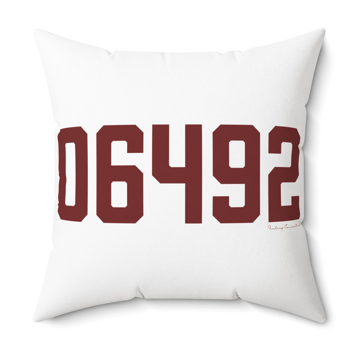 06492 Wallingford Connecticut Zip Code Polyester Square Pillow