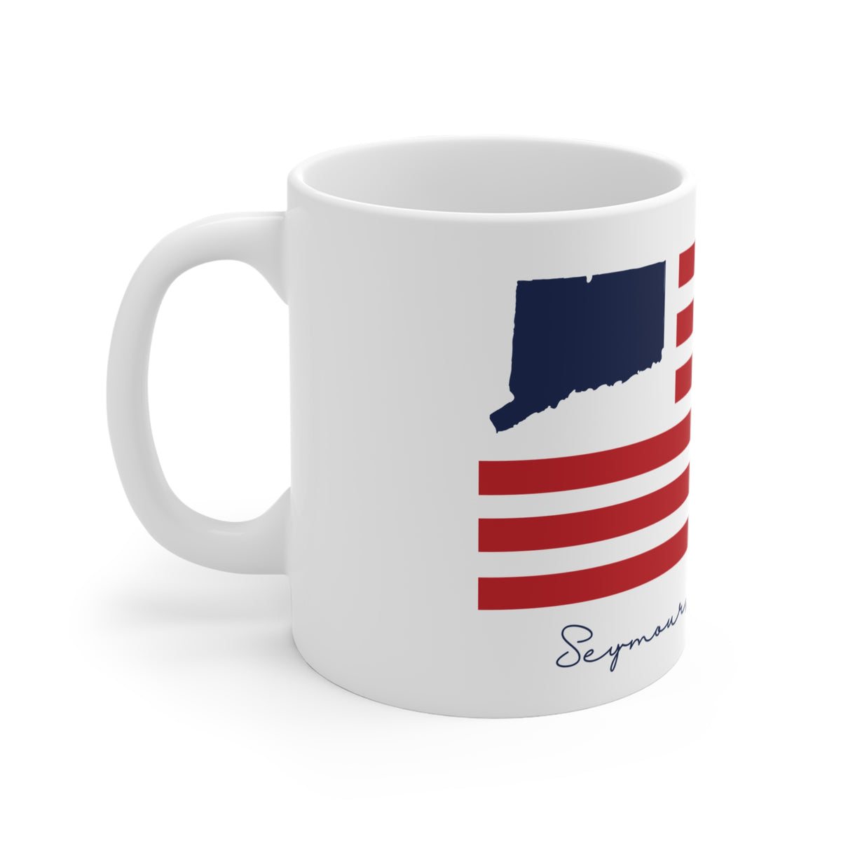 Seymour Connecticut Flag Mug 11oz