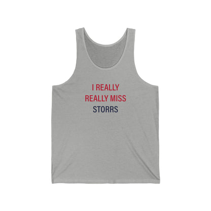 I Really Really Miss Storrs Unisex Jersey Tank Top