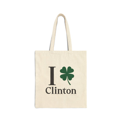 I Clover Clinton Cotton Canvas Tote Bag
