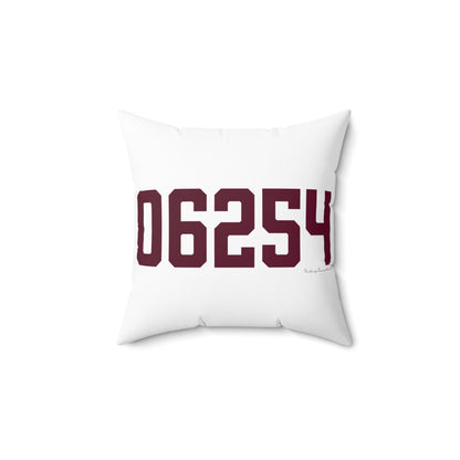 06254 Franklin Connecticut Zip Code Spun Polyester Square Pillow
