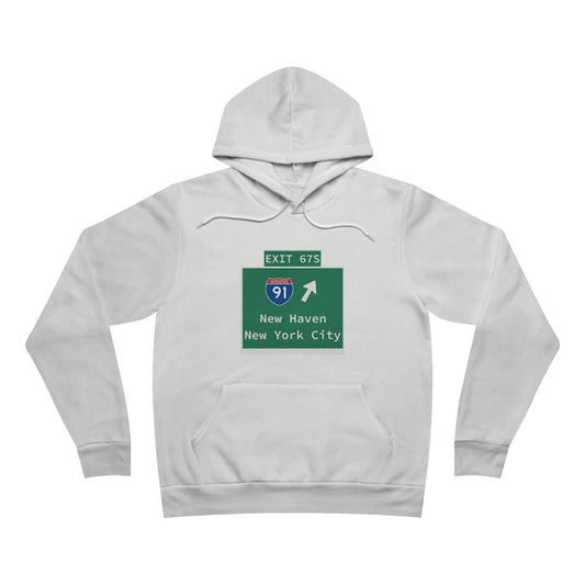 Vintage WCP Exit 67S Sign Unisex Sponge Fleece Pullover Hoodie