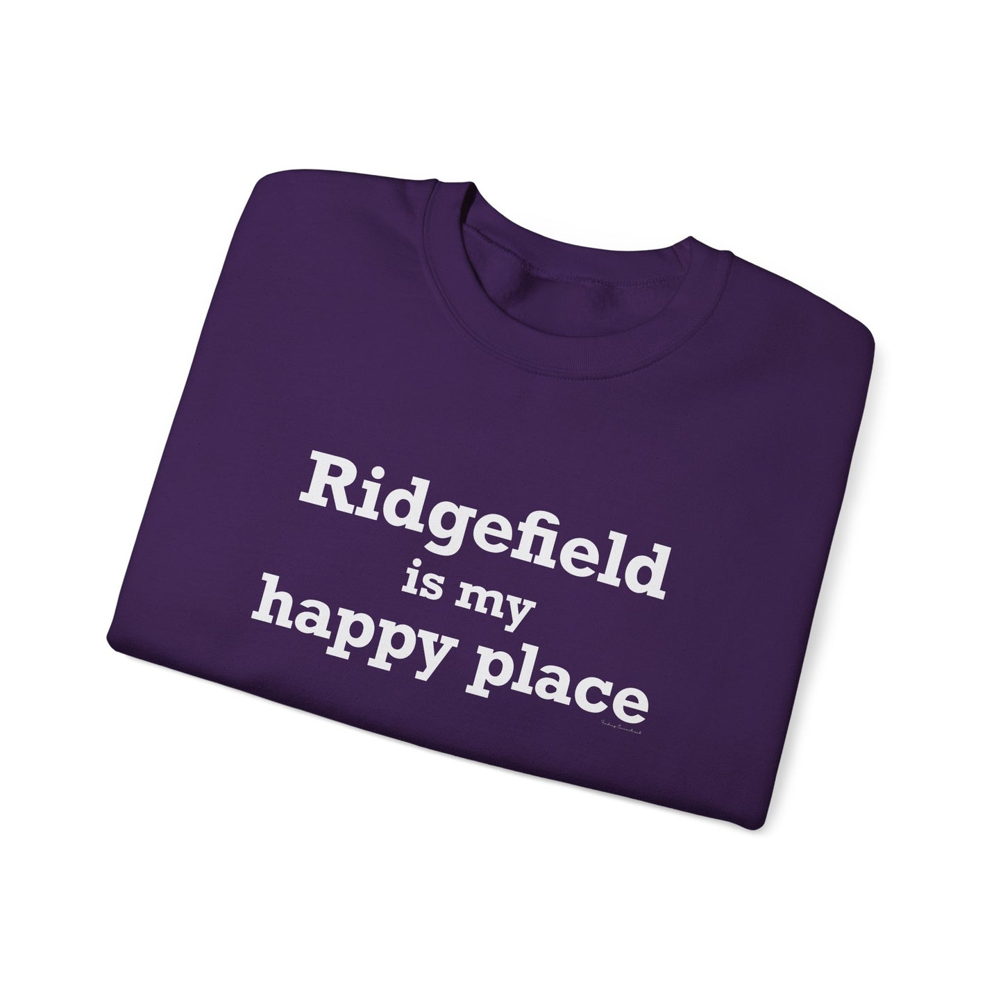 Ridgefield Is My Happy Place Unisex Heavy Blend™ Crewneck Sweatshirt