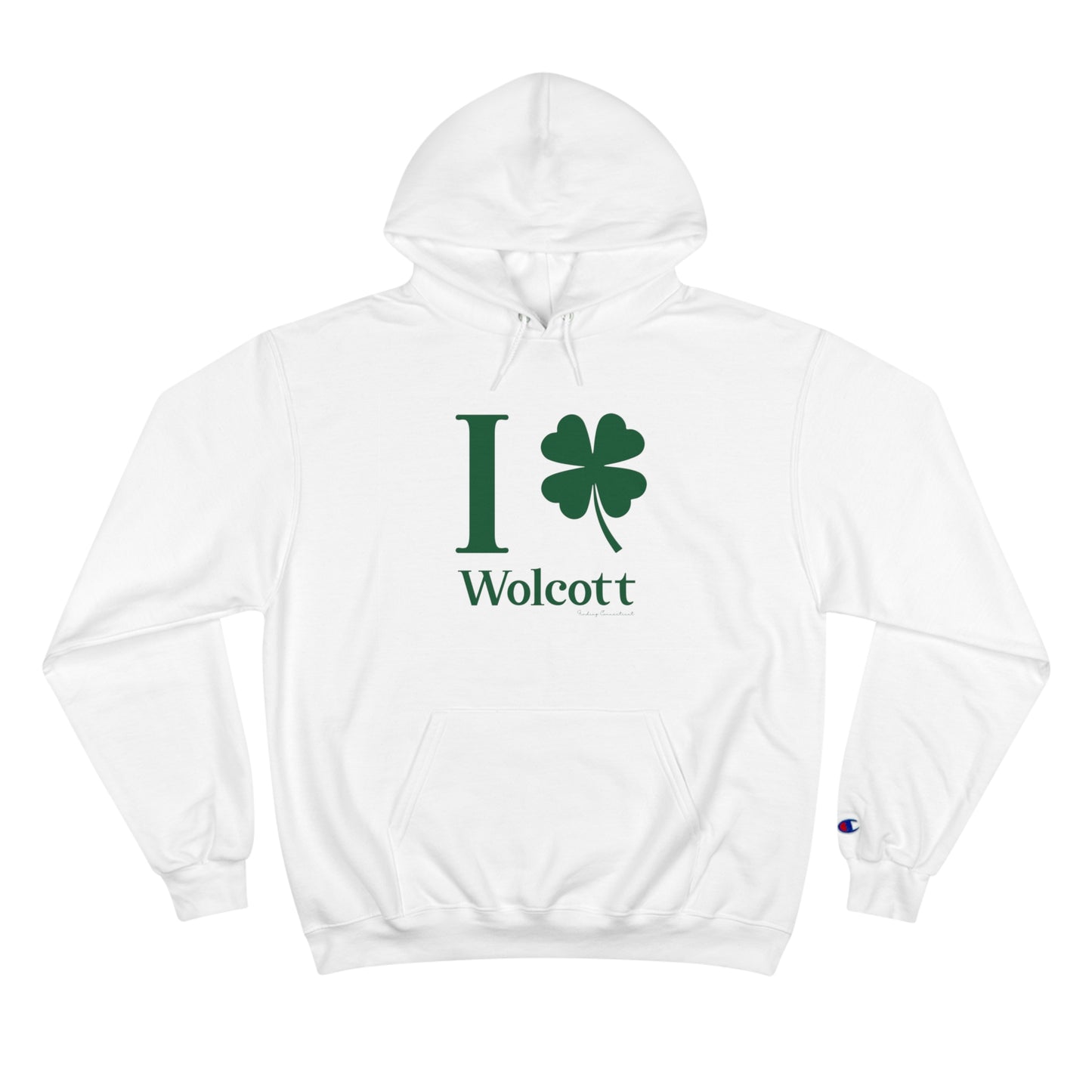 I Clover Wolcott Champion Hoodie