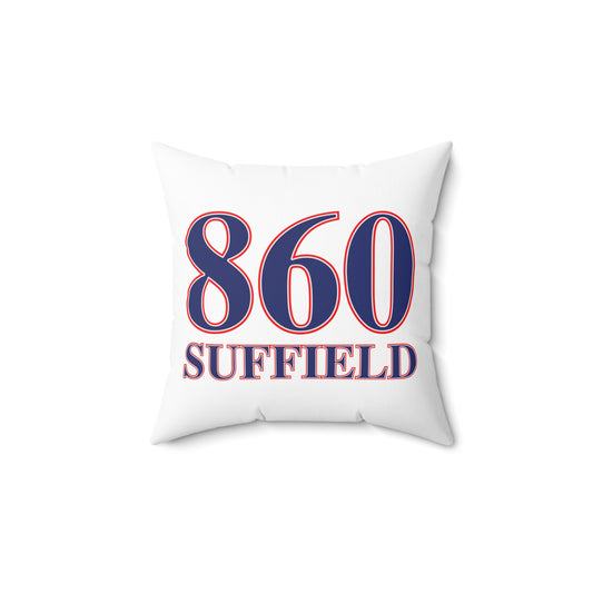 860 Suffield Red, White & Blue Spun Polyester Square Pillow