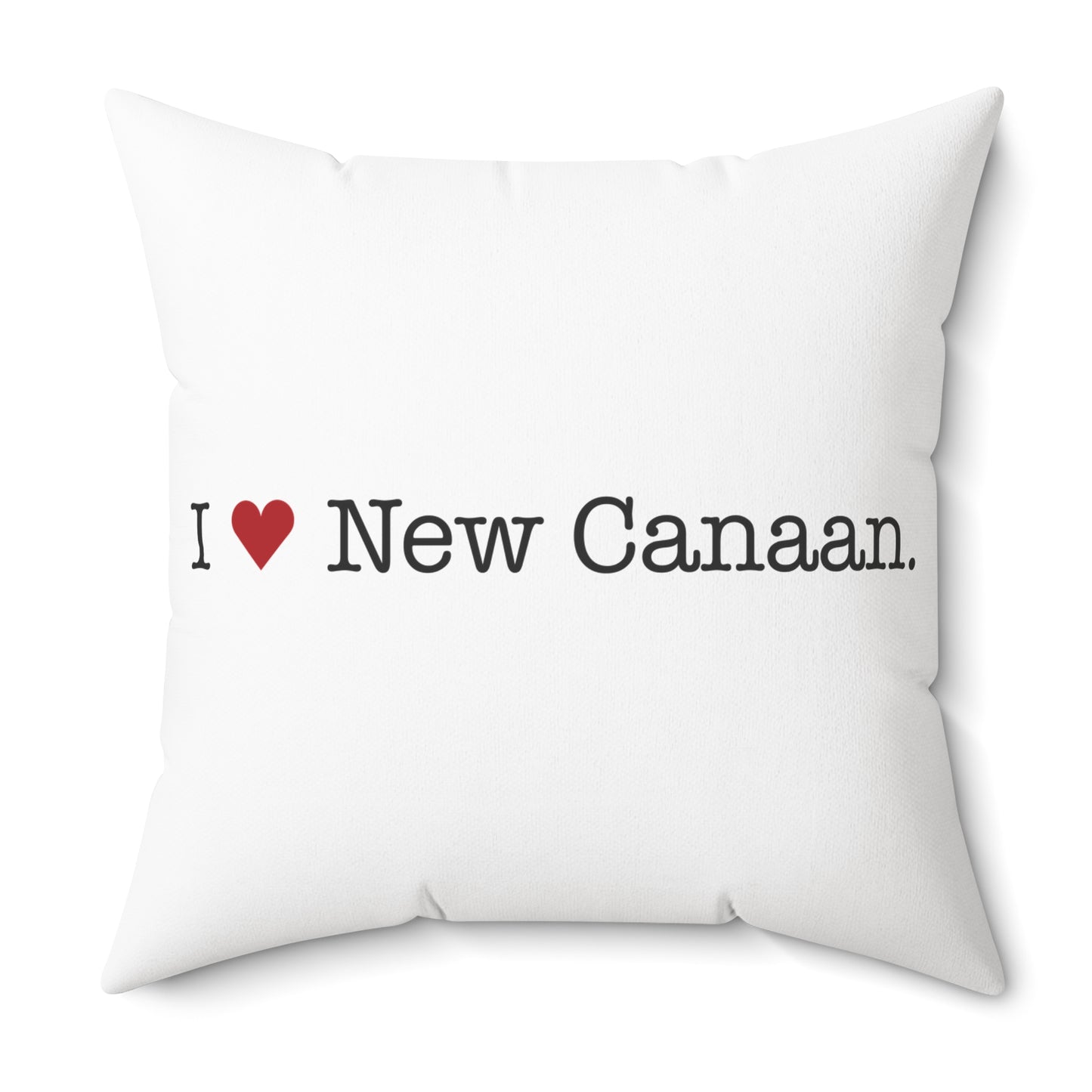 I Heart New Canaan. Spun Polyester Square Pillow