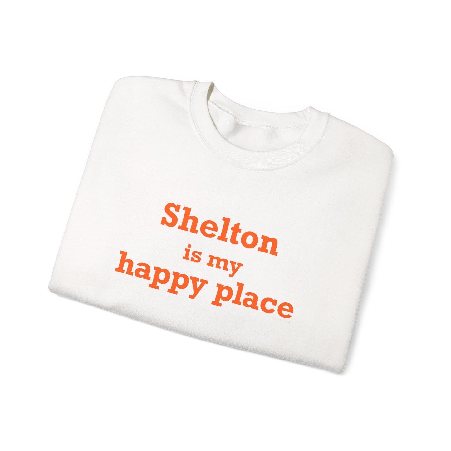 Shelton Is My Happy Place Unisex Heavy Blend™ Crewneck Sweatshirt