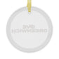 Love Greenwich Glass Ornaments